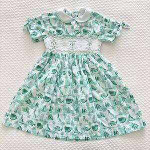 Dipaki - Vintage Green Girls Dress